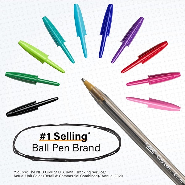 BIC Cristal Xtra Bold Fashion Ballpoint Pen (1.6 mm), 24-Count - Image 5