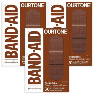 Band-Aid Ourtone flexible bandages with pain relief pad