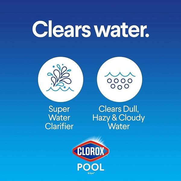 Effectively clears dull, hazy water to restore sparkling clean pool appearance.