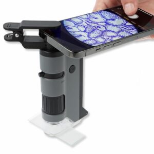 Carson MicroFlip LED pocket microscope with UV flashlight