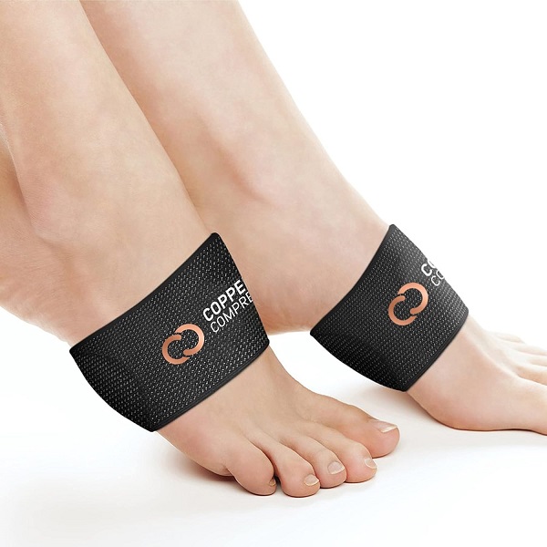 Unisex arch support sleeves designed for daily foot care routines