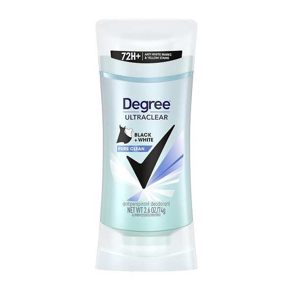 Degree UltraClear Pure Clean antiperspirant for long-lasting protection