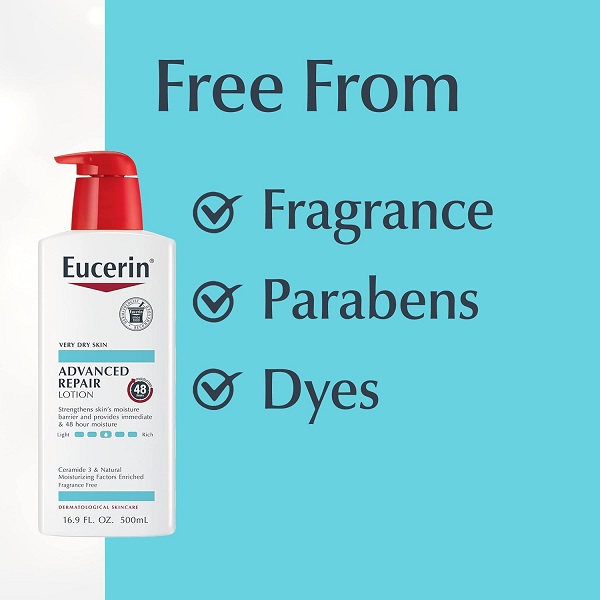 Eucerin Smoothing Repair Dry Skin Lotion 16.9 Ounce Bottle - Image 7