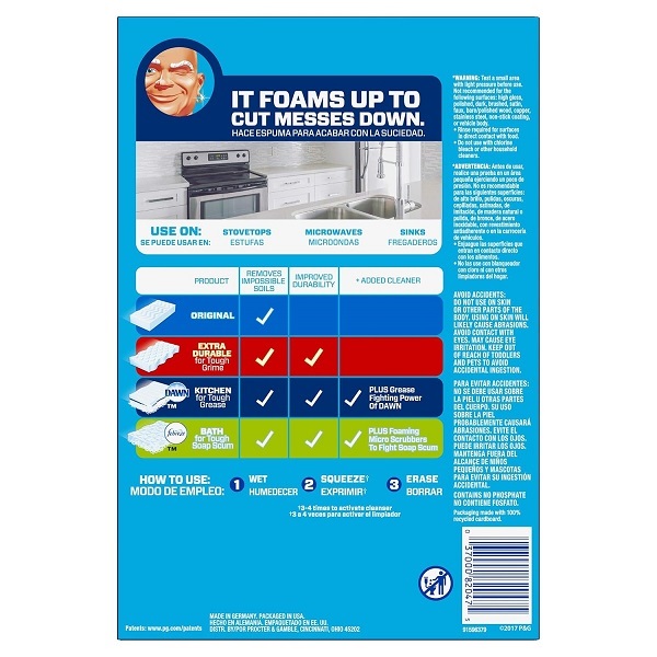 Mr Clean Magic Eraser Kitchen & Dish Scrubber, 4 Count - Image 2