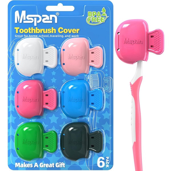 Mspan Toothbrush Clip-on Cap for hygiene protection