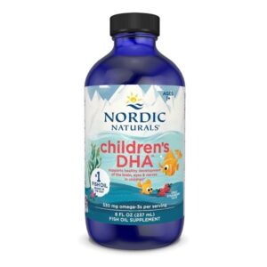 Nordic Naturals Children'S Dha For Omega 3|Fish Oil For Kids 530Mg From Arctic Cod Liver Oil|Omega 3 Fish Oil Epa&Dha For Kids For Brain Development&Immunity|Strawberry Flavour 8 Floz 237 Ml