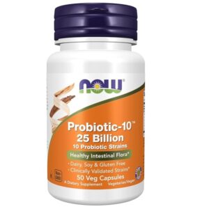 Now Foods Probiotic-10, 25 Billion - Pack of 50 Capsule