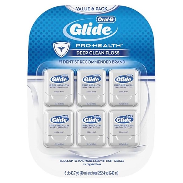 Oral-B mint flavored floss 50m each pack of 12
