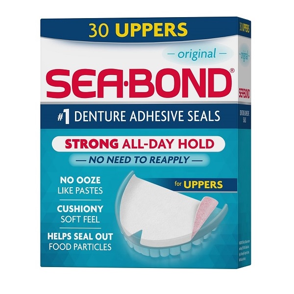 SEA-BOND Denture Adhesive Seals Uppers Original 30 count