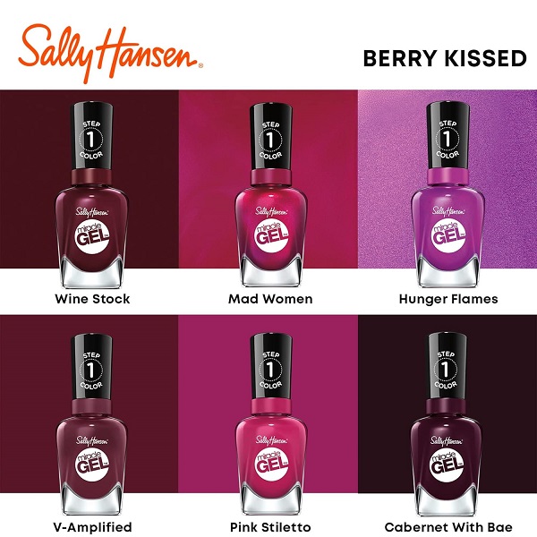 Range of nail polish color categories - Sally Hansen