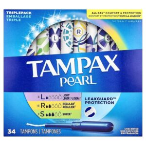 Tampax Pearl Tampons feminine hygiene essentials