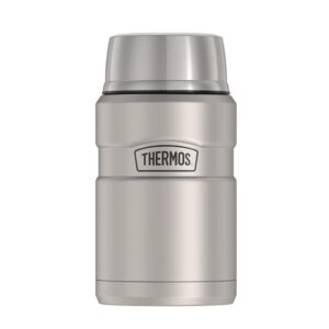 Thermos Stainless King 24 oz insulated food jar in stainless steel finish