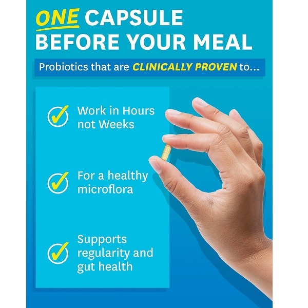 Zenwise Digestive Enzymes one-capsule dosage with clinically proven probiotics for gut health