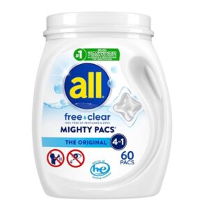 #1 recommended detergent by dermatologists for skin-safe laundry washing