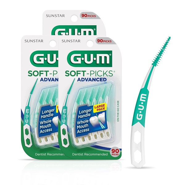 Gum soft picks advanced-count soft flexible bristles, 270 ct