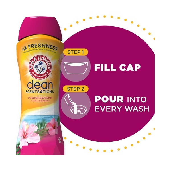 Arm & Hammer In-Wash Scent Booster, Tropical Paradise, 24 oz - Image 5