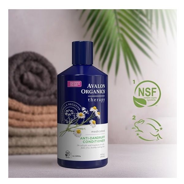 Avalon Organics Anti-Dandruff Conditioner Itch & Flake Therapy, 14 Oz, Itch & Flake Therapy - Image 4