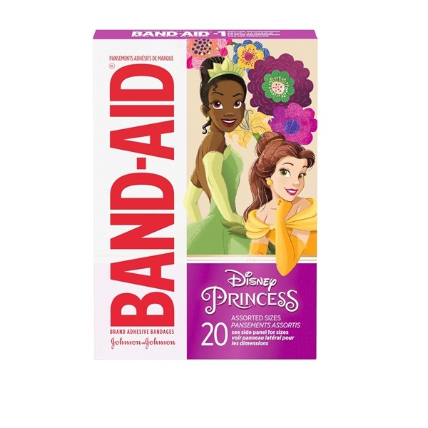 BAND-AID Brand Adhesive Bandages Assorted Sizes, 20 Count (Disne Princess) - Image 5