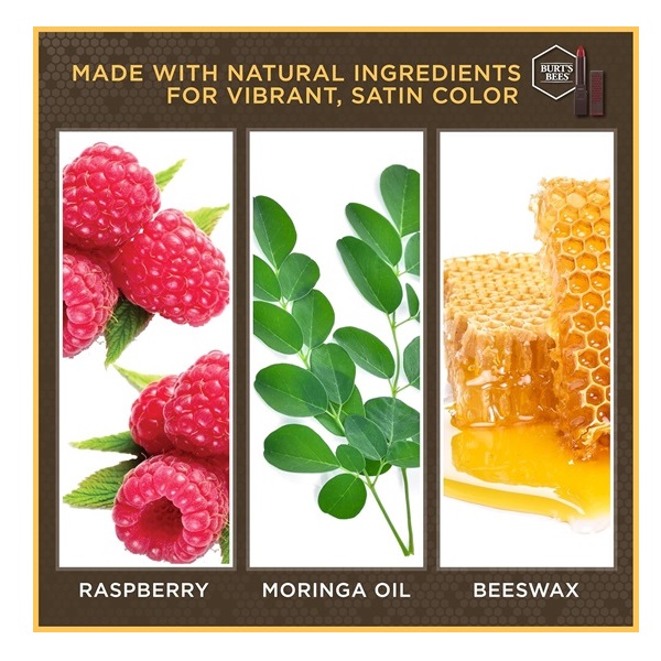 Burt's Bees 100% Natural Moisturizing Lipstick, Brimming Berry, 1 Tube - Image 3