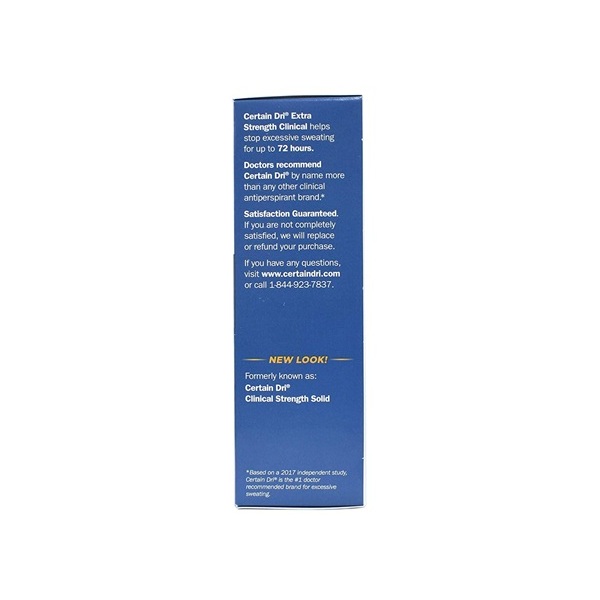 DSE Certain Dri Anti-perspirant Solid Stick - 1.7 Oz, Unscented, Unisex - Image 3