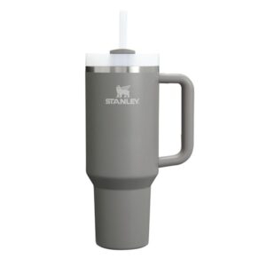 Stanley Quencher H2.0 Tumbler with Handle and Straw 40 oz | Flowstate 3-Position Lid | Cup Holder Compatible for Travel | Insulated Stainless Steel Cup | BPA-Free | Stone