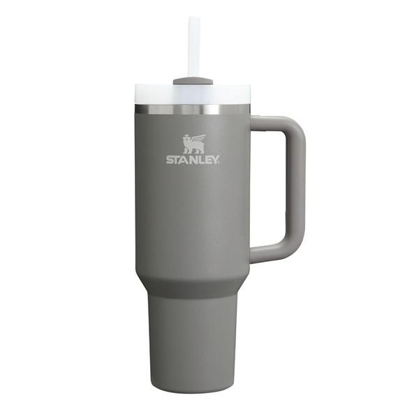 Stanley Quencher H2.0 Tumbler with Handle and Straw 40 oz | Flowstate 3-Position Lid | Cup Holder Compatible for Travel | Insulated Stainless Steel Cup | BPA-Free | Stone