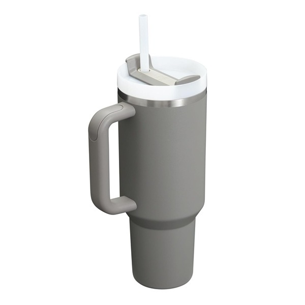 Stanley Quencher H2.0 Tumbler with Handle and Straw 40 oz | Flowstate 3-Position Lid | Cup Holder Compatible for Travel | Insulated Stainless Steel Cup | BPA-Free | Stone - Image 2