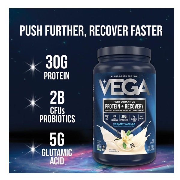 Vega Sport Performance Protein Powder, Vanilla β 19 oz - Image 2