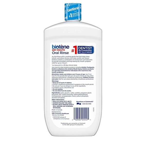 Biotene Oral Rinse for Dry Mouth Symptoms-33.8 oz - Image 6