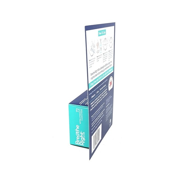 Breathe Right Nasal Strips, Extra Clear For Sensitive Skin, 72 Clear Strips - Image 3
