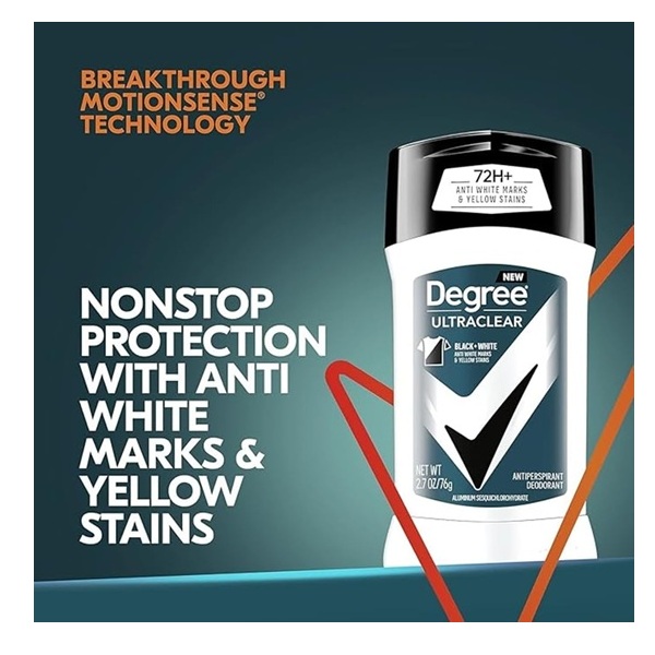 Degree Deodorant 2.7 Ounce Mens Ultra Clear Black & White (79ml) (2 Pack) - Image 4