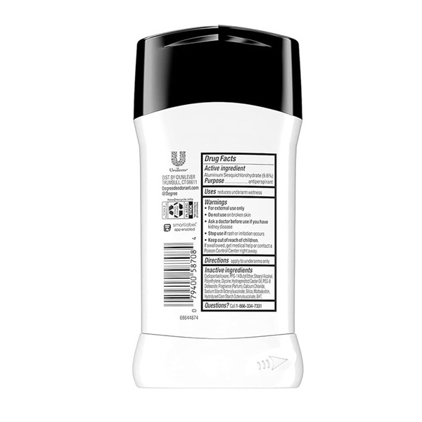 Degree Deodorant 2.7 Ounce Mens Ultra Clear Black & White (79ml) (2 Pack) - Image 6