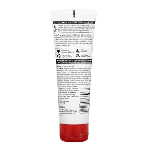 Eucerin Plus Intensive Repair Foot Creme - 3 Oz - Image 2