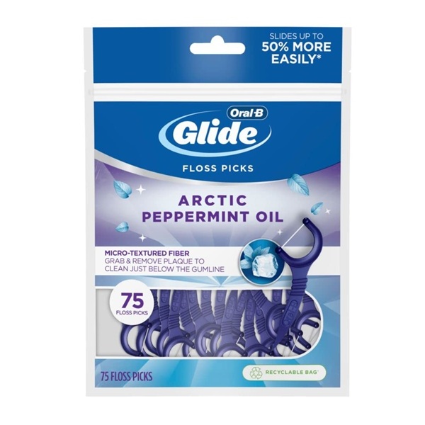 Oral-B Glide 3d White Floss Picks Radiant Mint