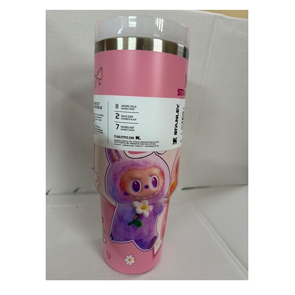 Pink Labubu 40 oz Stanley- with straw and new in box - Image 2