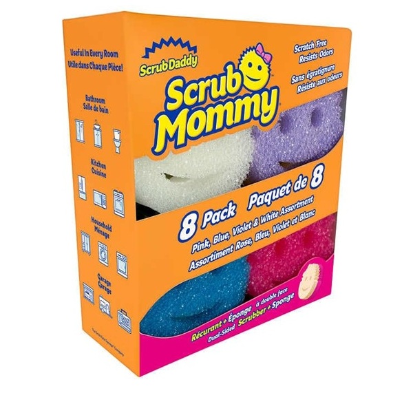 Scrub Daddy Scrub Mommy Dual-Sided Scrubber and Sponge, Variety Pack of 8 - Image 2