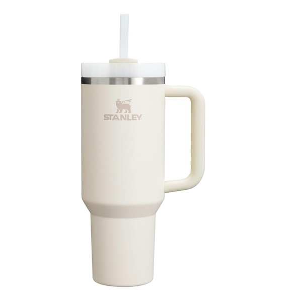 Stanley Quencher H2.0 Flowstate Stainless Steel Vacuum Insulated Tumbler With Lid And Straw For Water, Iced Tea Or Coffee, Smoothie And More, Cream 2.0, 40Oz, 40 Ml
