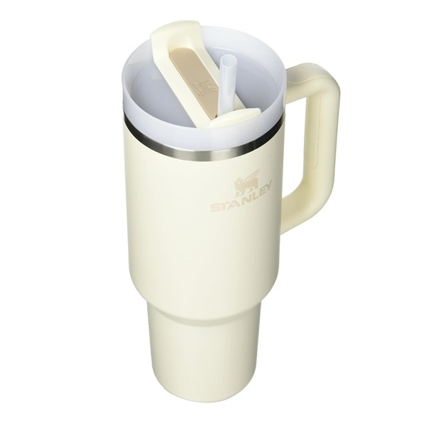 Stanley Quencher H2.0 Flowstate Stainless Steel Vacuum Insulated Tumbler With Lid And Straw For Water, Iced Tea Or Coffee, Smoothie And More, Cream 2.0, 40Oz, 40 Ml - Image 4