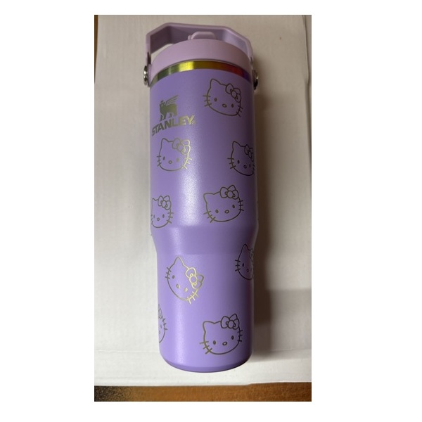 Stanley x Hello Kitty FlowState Quencher H2.0 Tumbler 30 oz Purple + Necklace - Image 4
