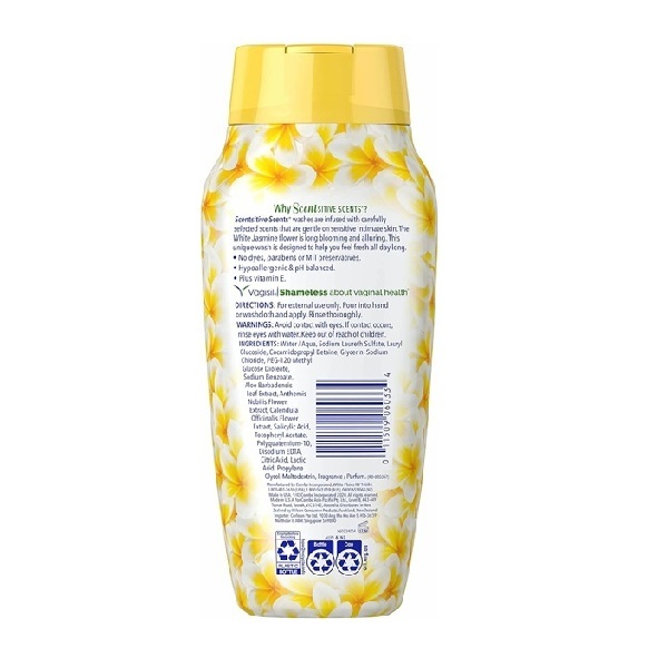 Vagisil Scentsitive Scents Daily Feminine Wash – White Jasmine, 12 oz - Image 3